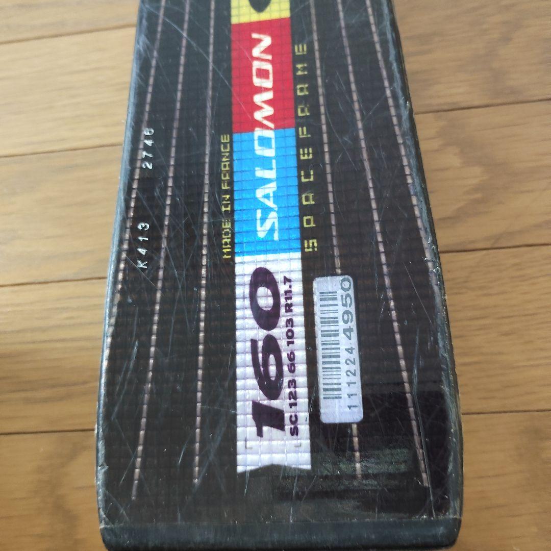 SALOMON 160cm スキー板とポール セット　スキーケース付