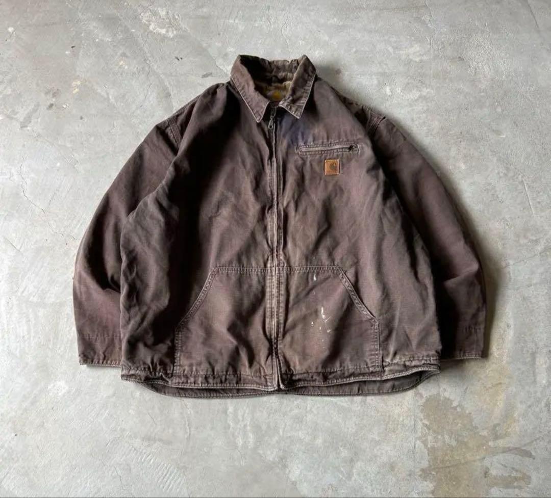 襤褸Carhartt / damage work duck jacket 2XL