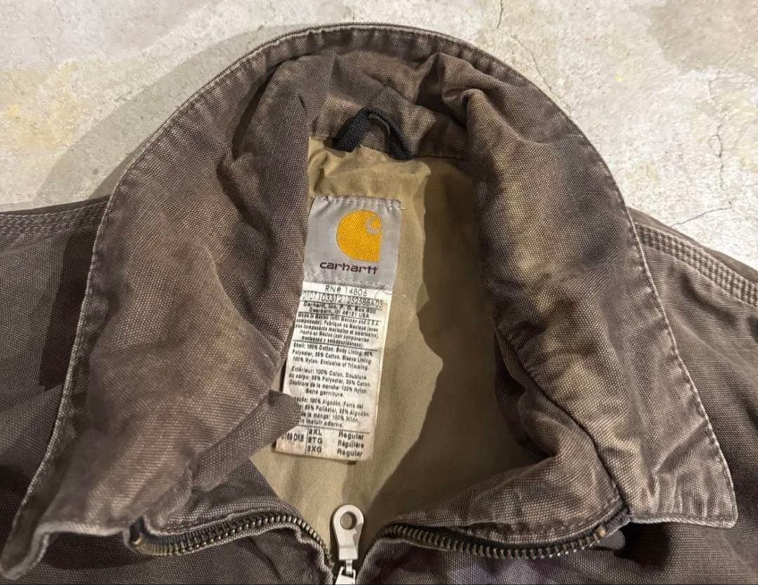 襤褸Carhartt / damage work duck jacket 2XL