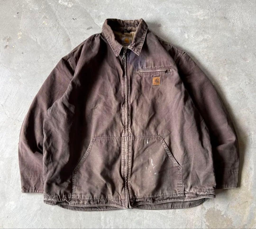 襤褸Carhartt / damage work duck jacket 2XL