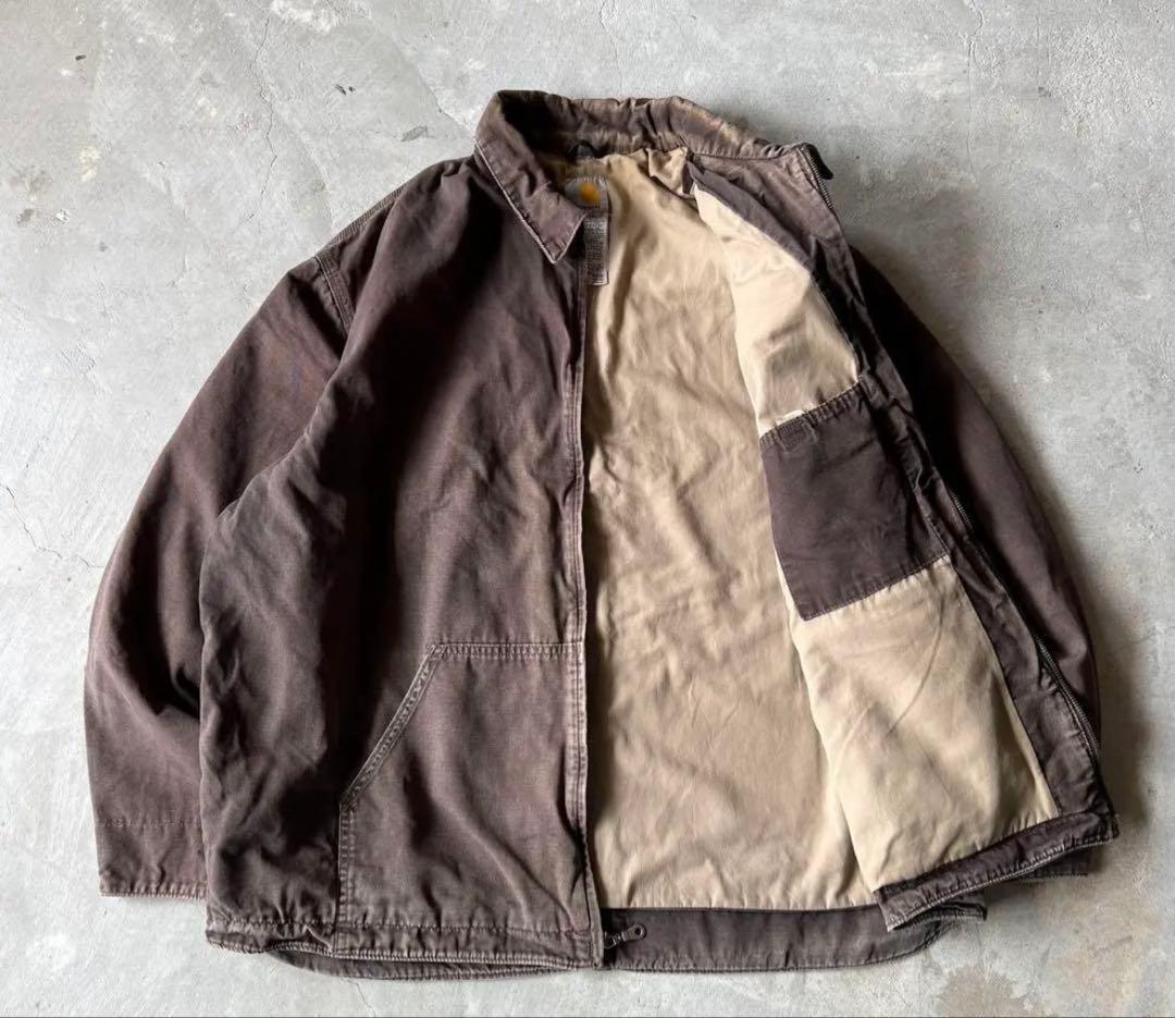 襤褸Carhartt / damage work duck jacket 2XL