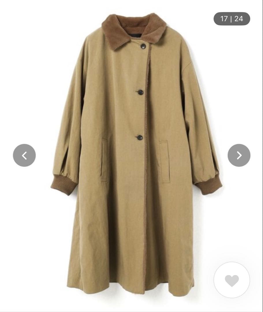 ★mizuiroind★ミズイロインド★バックボアコート