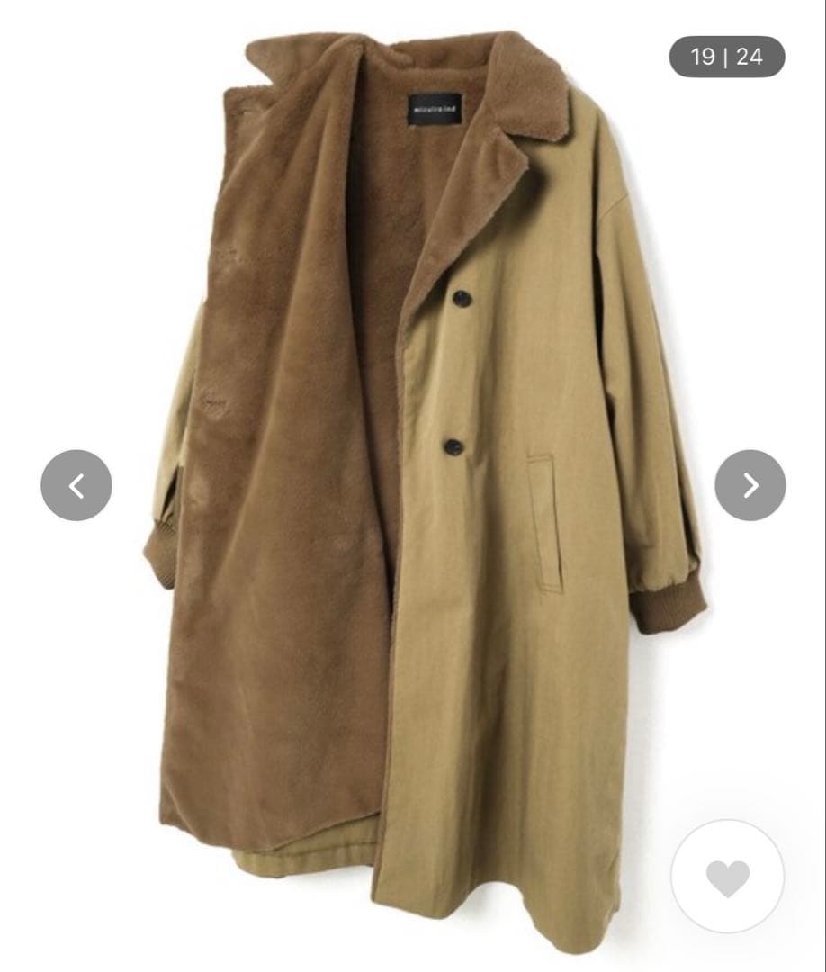 ★mizuiroind★ミズイロインド★バックボアコート