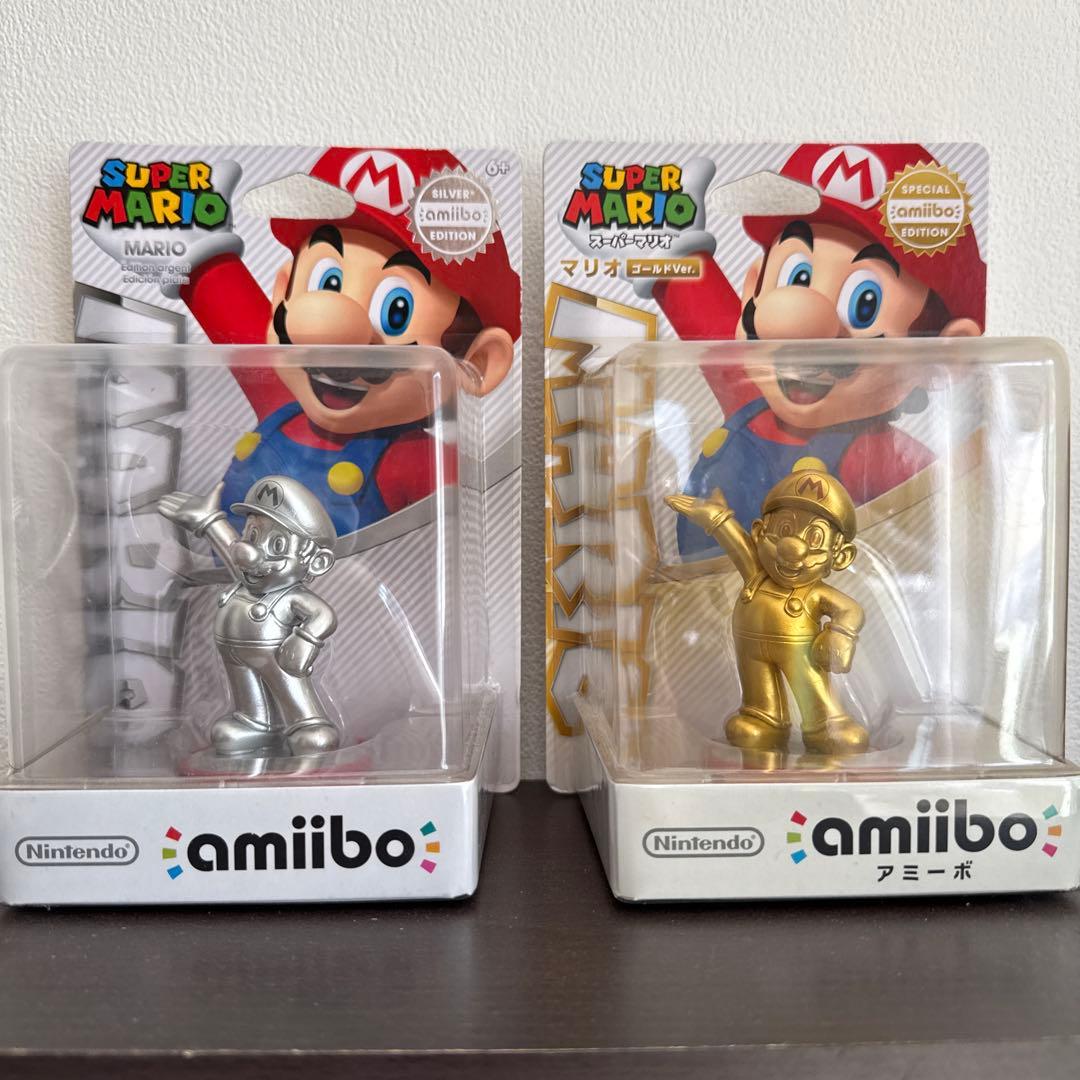 【未開封】amiibo マリオ ゴールド＆シルバーver.