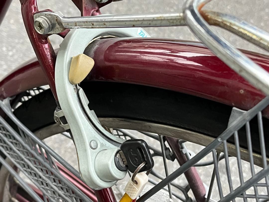 き*か様 中古LEDオート内装3段変速自転車【日本製】26インチ★ワインレッド