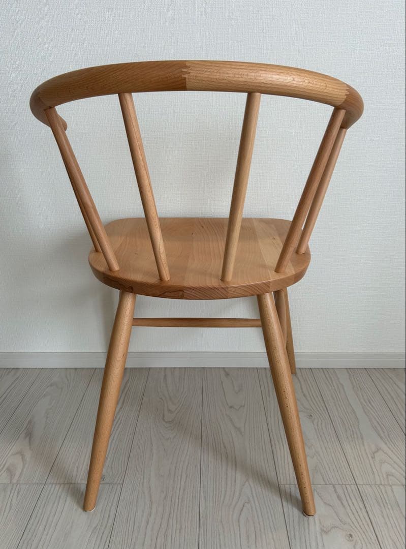 【kanamaru】【4脚中②】 MUJI 無印良品 ブナ材アームチェア