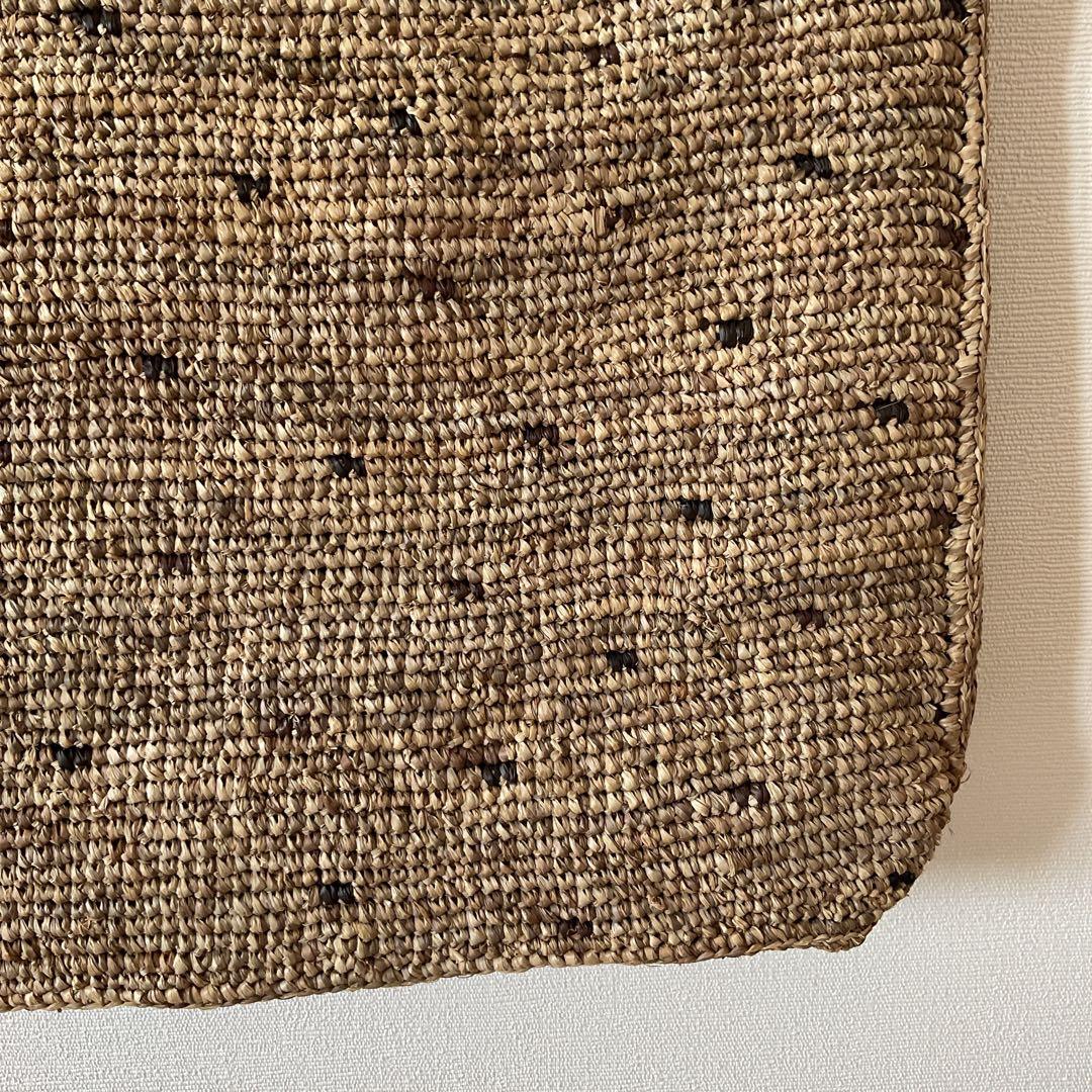 新品　Sophie Digard ソフィーディガール　花柄刺繍　ラフィアバッグ