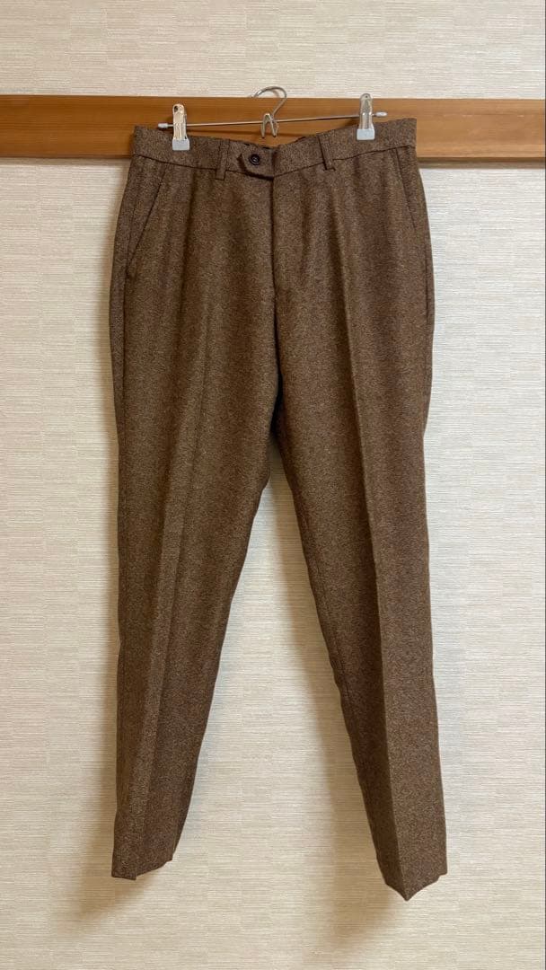 スリーピーススーツ タキシード ブラウン