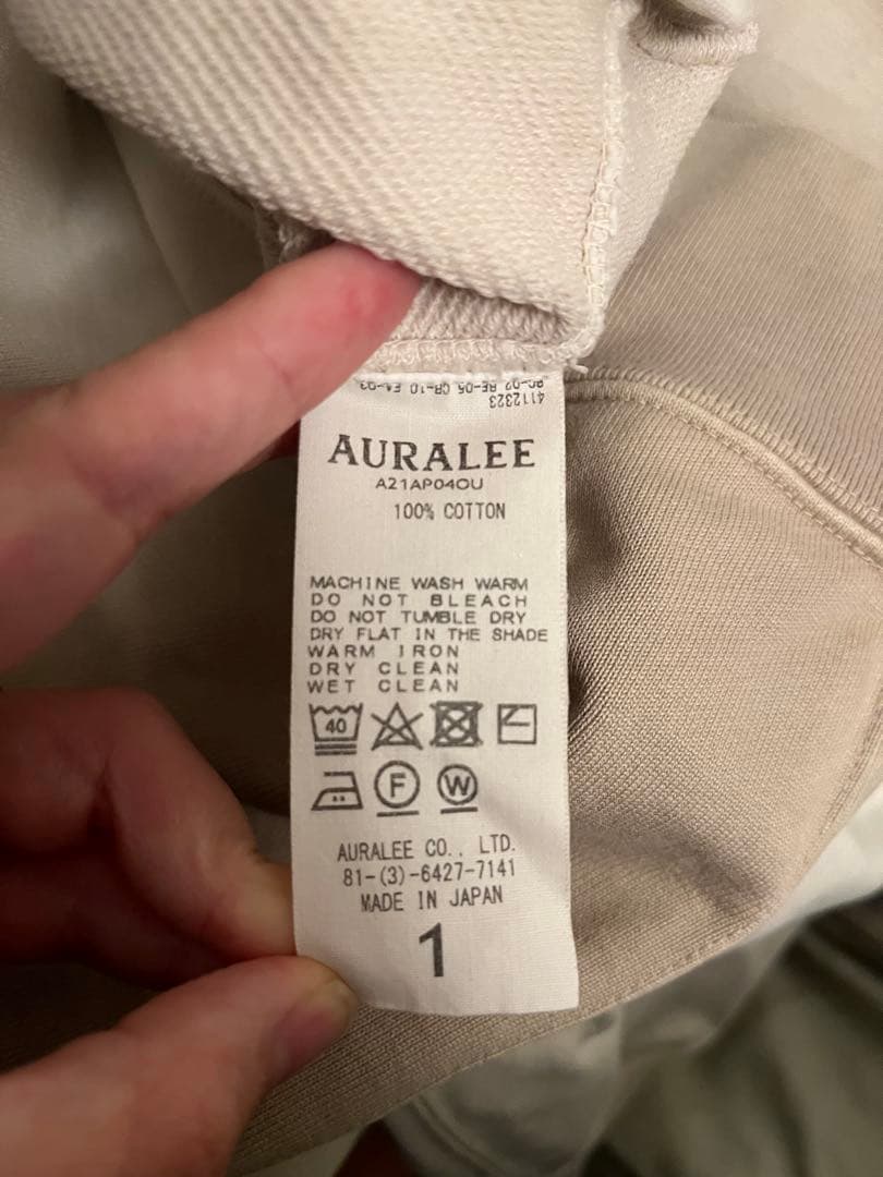 T*K様 【美品！】オーラリーオーガニックコットンスウェット