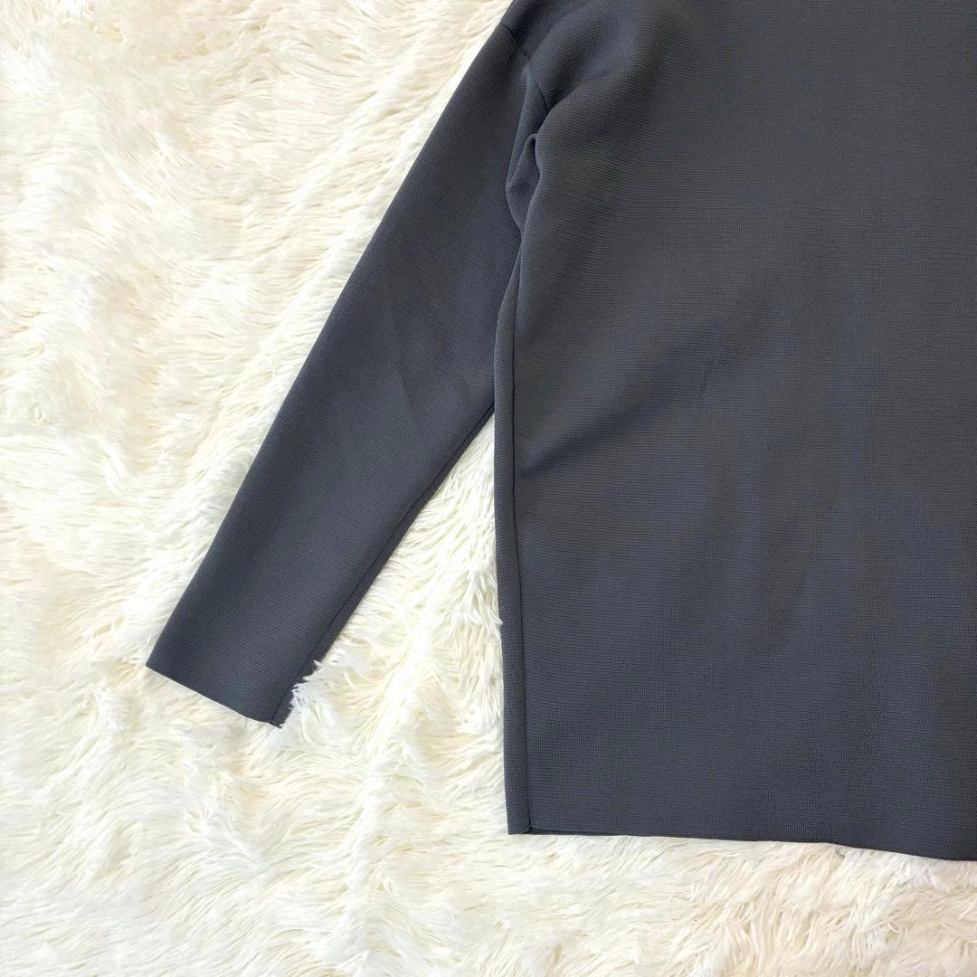 美品◆SOEJU　ソージュ　ミラノリブニットパーカー　GRAY Sサイズ