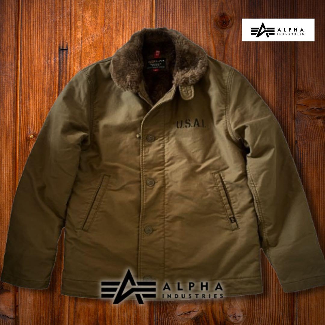 『希少XL◎』ALPHA INDUSTRIES（アルファ）N-1デッキジャケット
