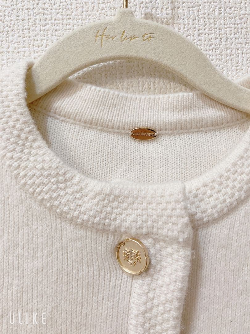 リリーブラウン Lily brown ニットジャケット