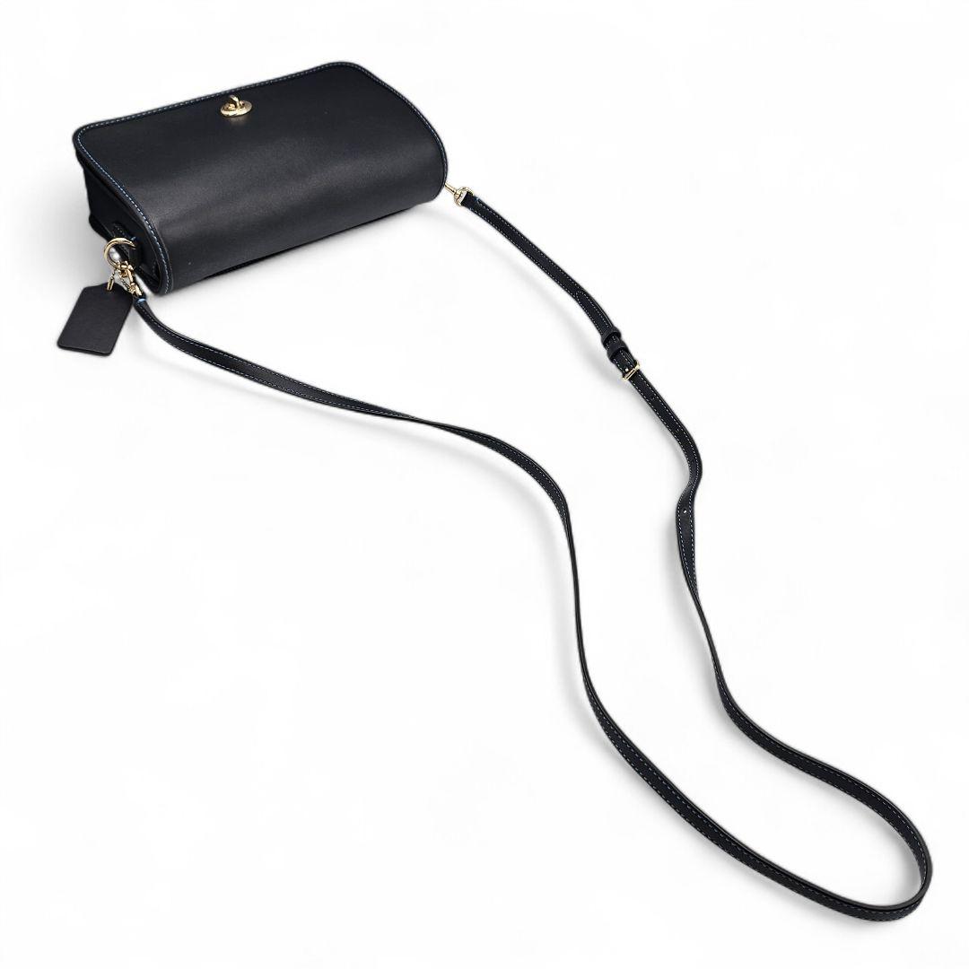 美品　 COACH ディンキー ターンロック ショルダーバッグ クラブタンレザー