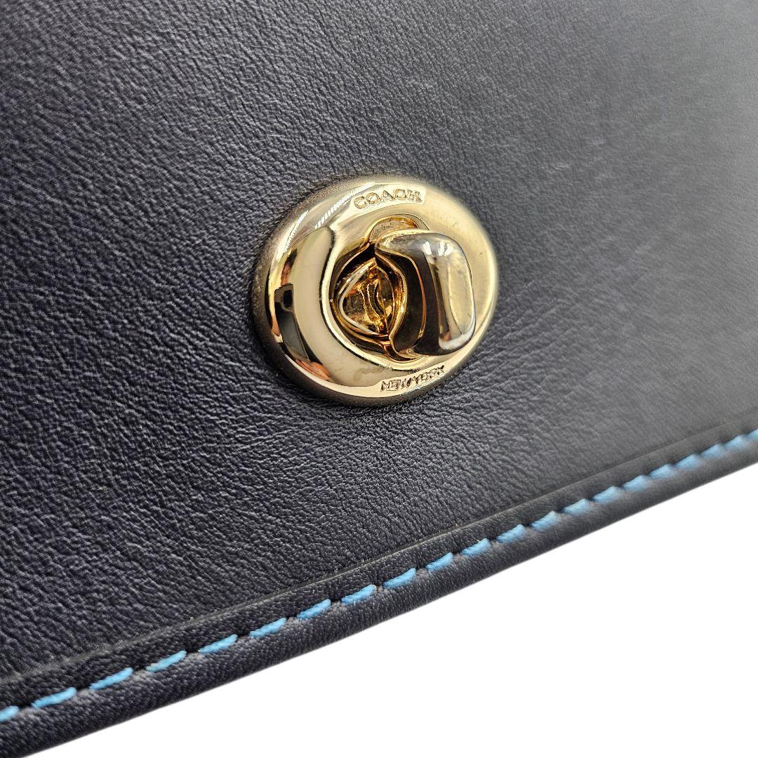 美品　 COACH ディンキー ターンロック ショルダーバッグ クラブタンレザー