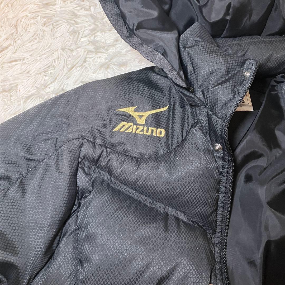 K*.様 ☆美品☆ MIZUNO ダウンコート ベンチコート ブラック 刺繍ロゴ