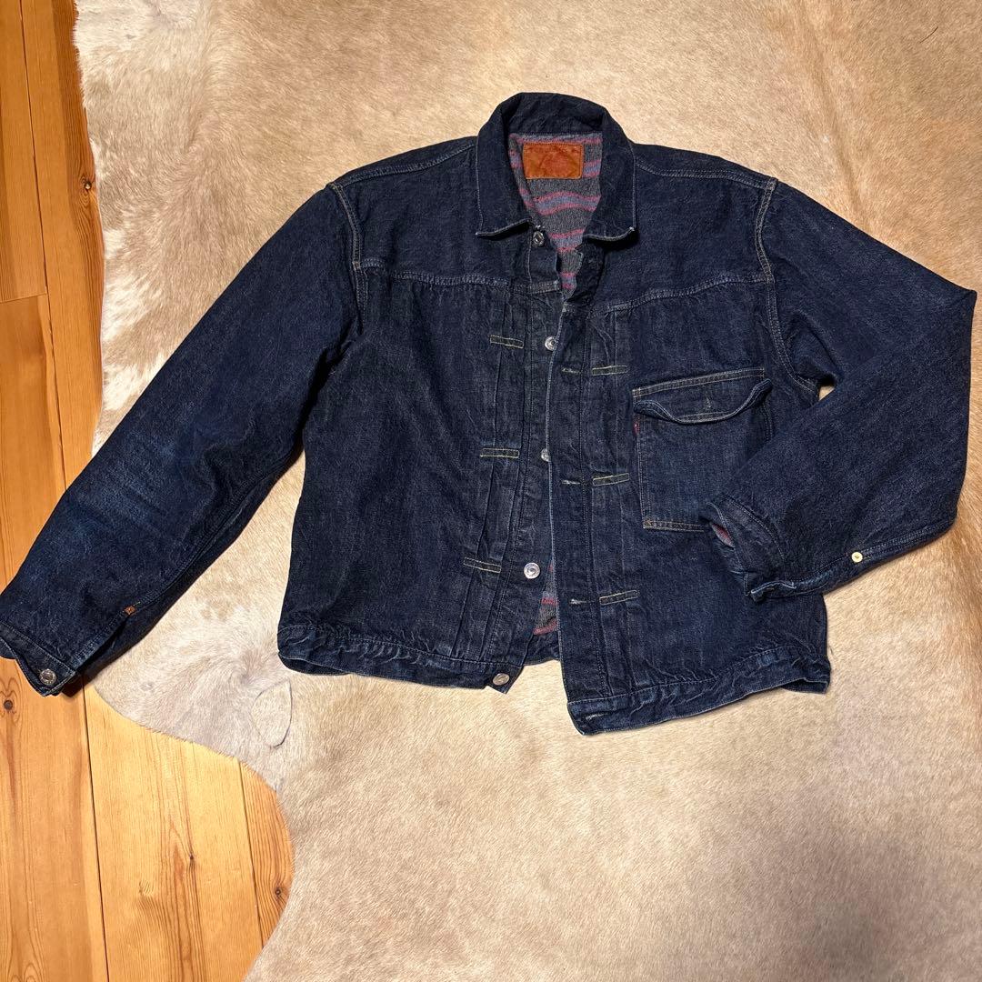 希少サイズ50 TCBジーンズ　30s Tバック ライニング付きデニムジャケット