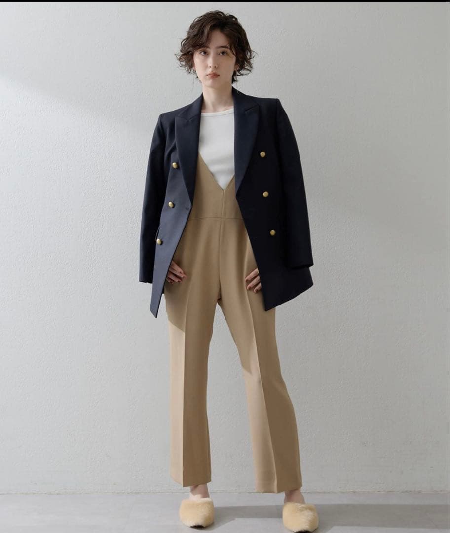 Whim Gazette 【インフルエンサーコラボ】ダブルフェイスサロペット