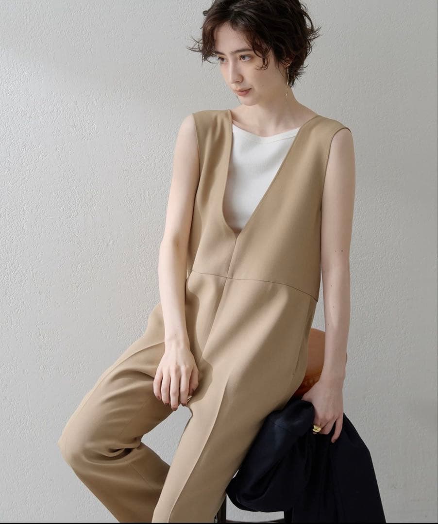 Whim Gazette 【インフルエンサーコラボ】ダブルフェイスサロペット