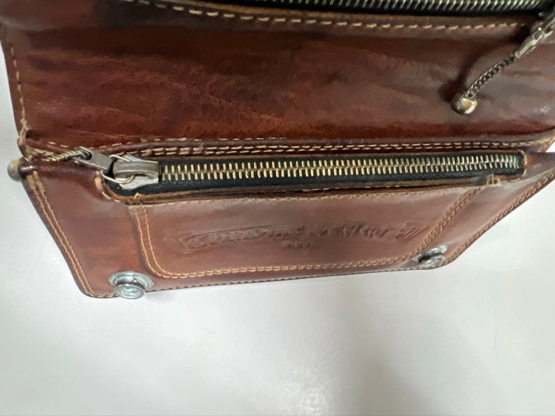 クロムハーツ Chrom hearts 2zipウォレット　ブラウン