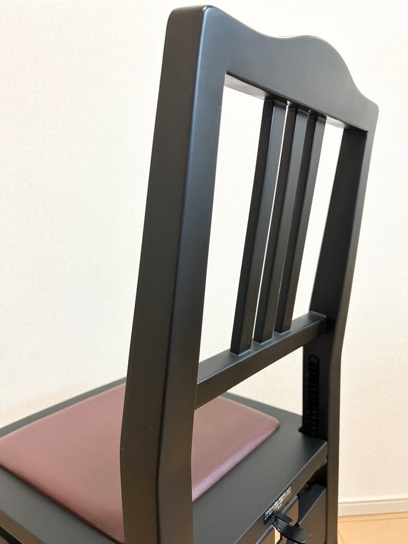【YAMAHA】No5A トムソン椅子　半艶塗装　ピアノ椅子　美品　黒