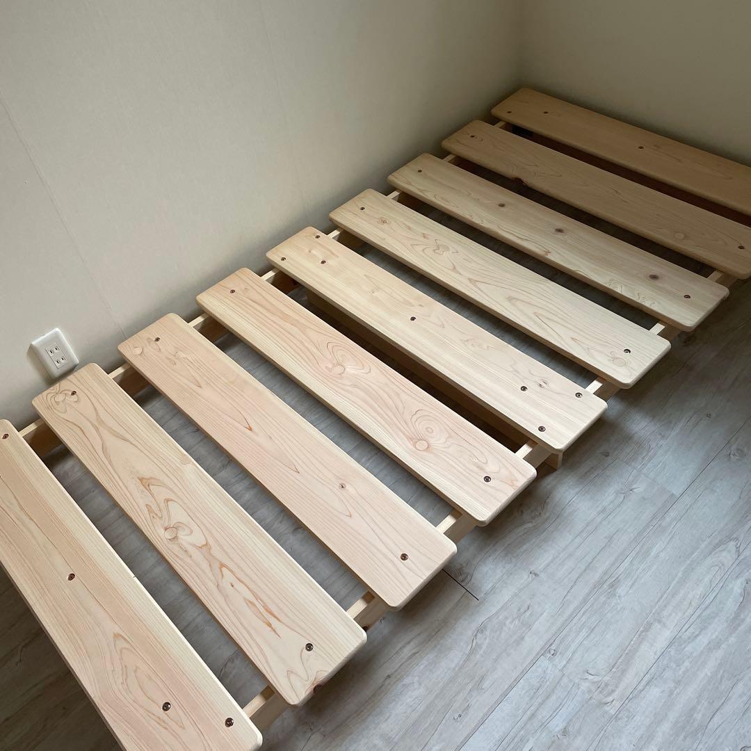 ⭐︎美品☆ 檜すのこベット シングルサイズ