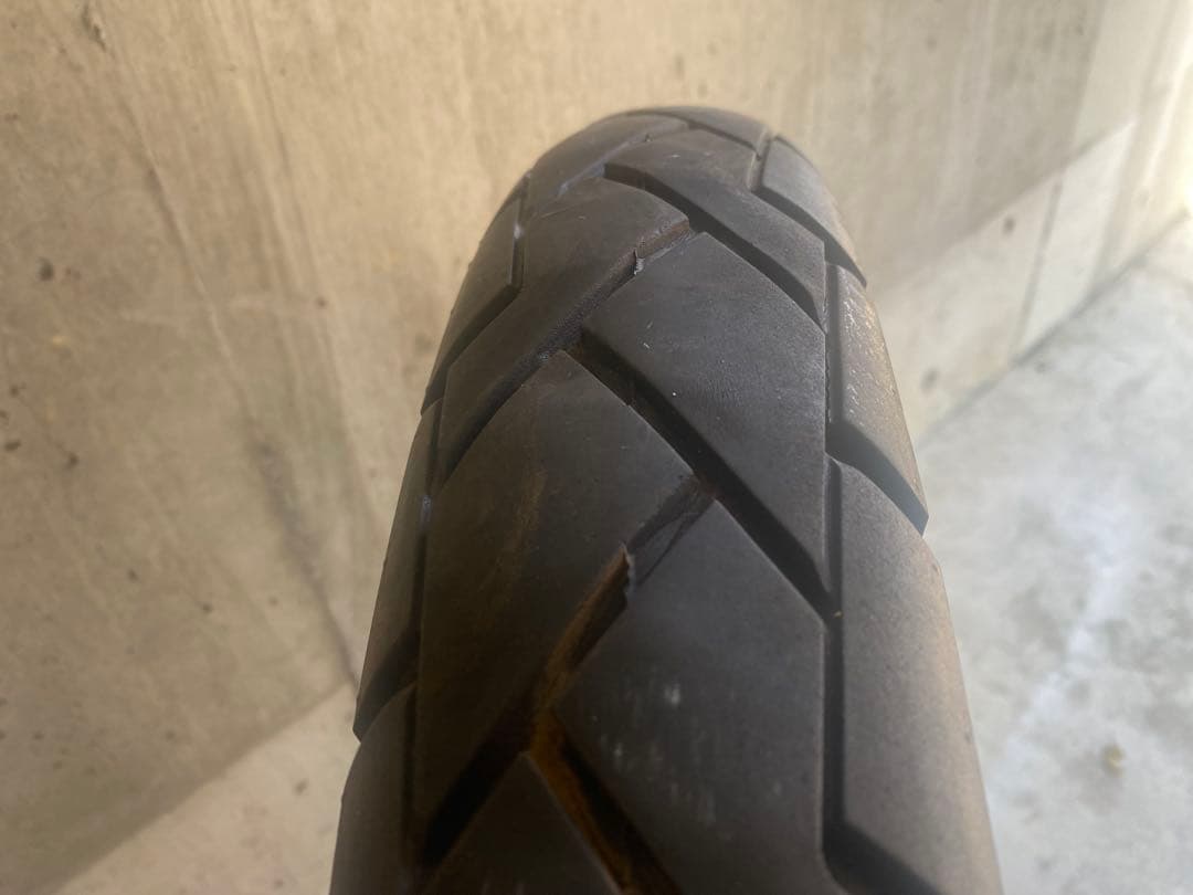 初期型TS250ハスラーホイールセット　19インチ　タイヤ　ドラム　アクスル付き