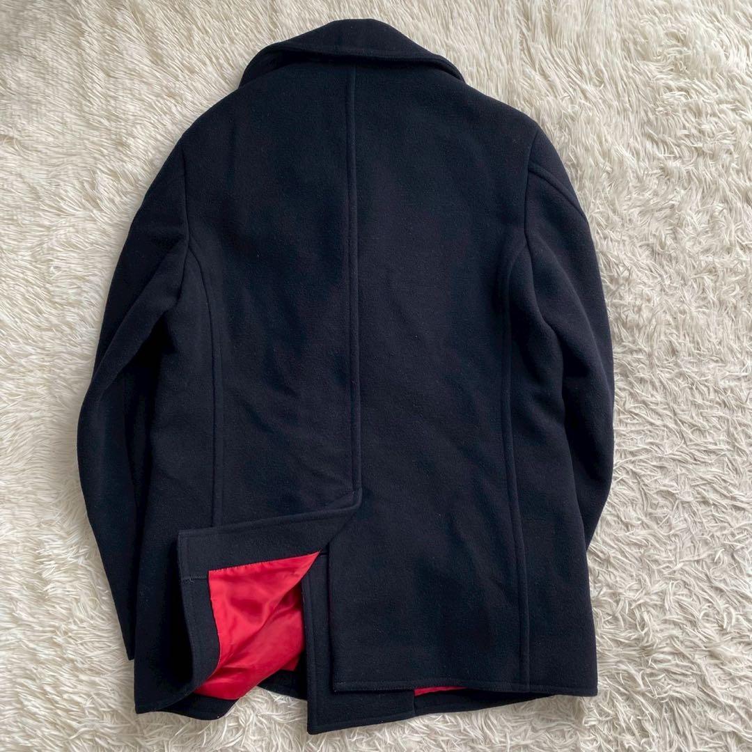 ジェイプレス●極美品●上質メルトンウール ヴィンテージPコート 碇ボタン M