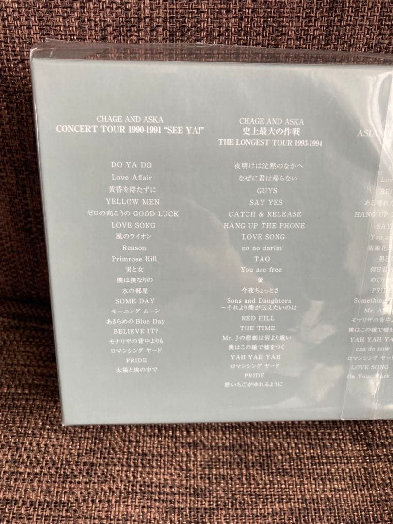 CHAGE and ASKA LIVE DVD BOX 3 ※一枚欠品