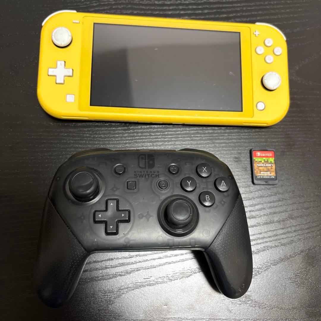 ニンテンドー Switch Light イエロー本体 マイクラ、プロコンセット
