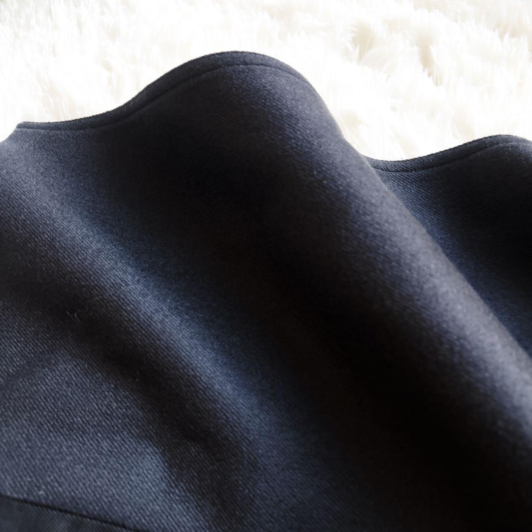 美品　サンローラン パリ カシミアブレンド ロング　トレンチ　コート ブラック