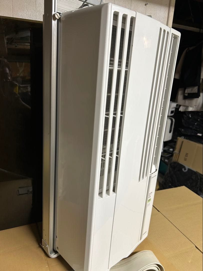 美品 23年 コロナ窓用エアコン CW-F1623R 枠 リモコン付き/R2-1