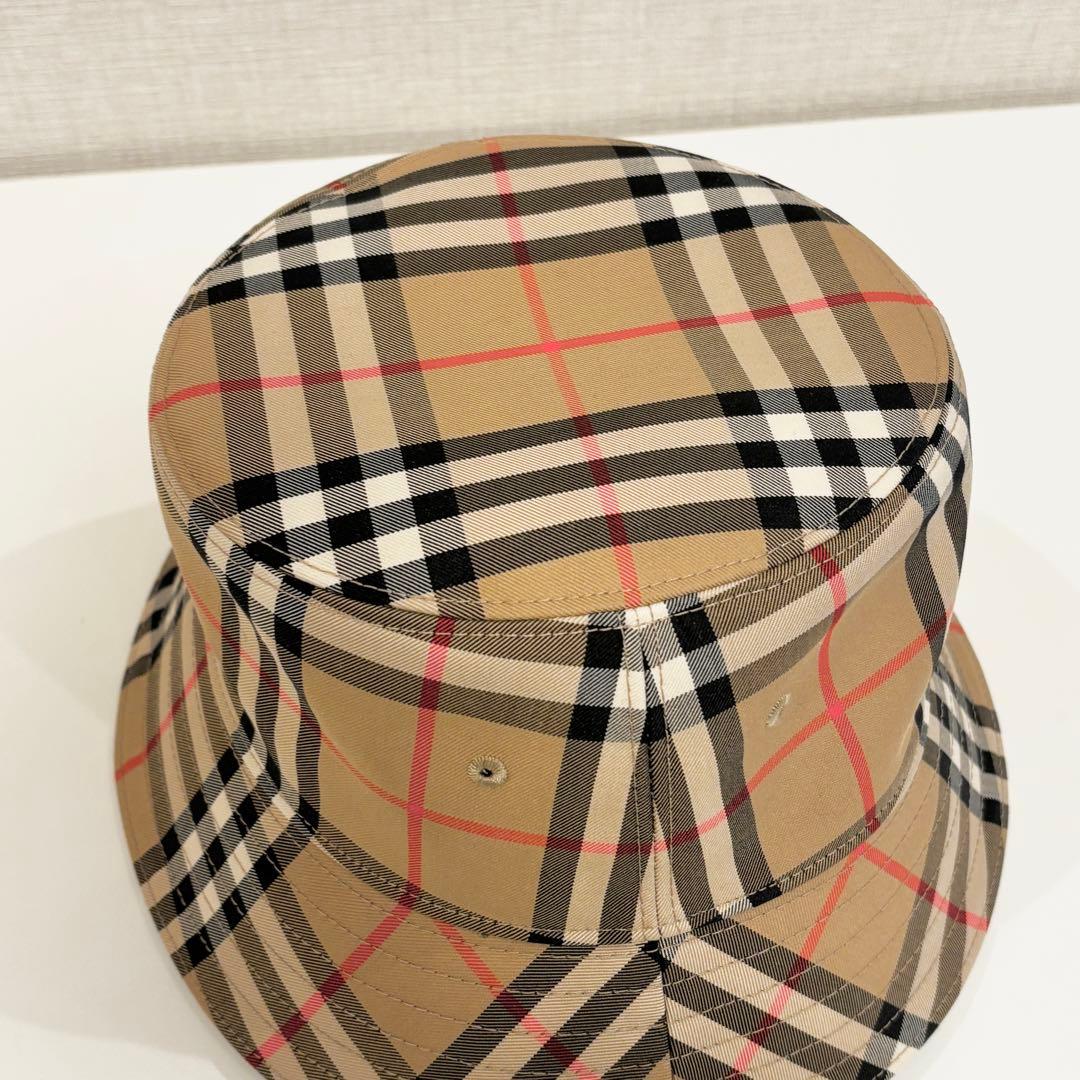 バーバリー ノバチェック ハット バケットハット 帽子 Sサイズ