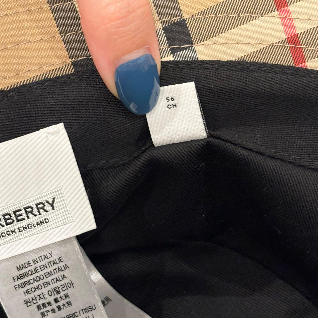 バーバリー ノバチェック ハット バケットハット 帽子 Sサイズ