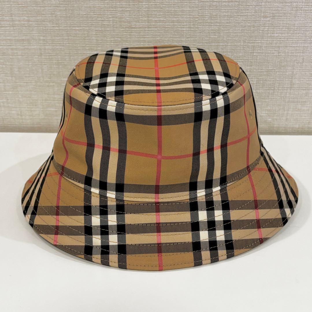 バーバリー ノバチェック ハット バケットハット 帽子 Sサイズ