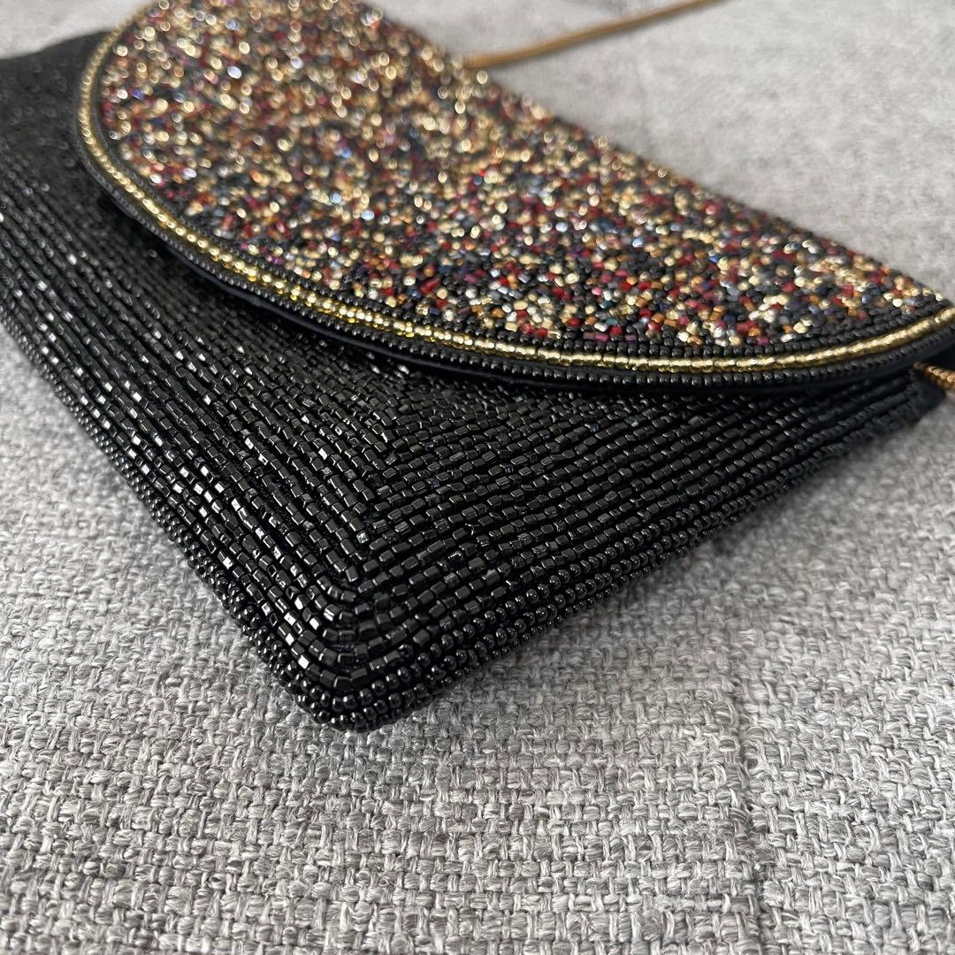 皇室御用達 LUMY ルミーはしもと パーティバッグ　ビーズバッグ 結婚式