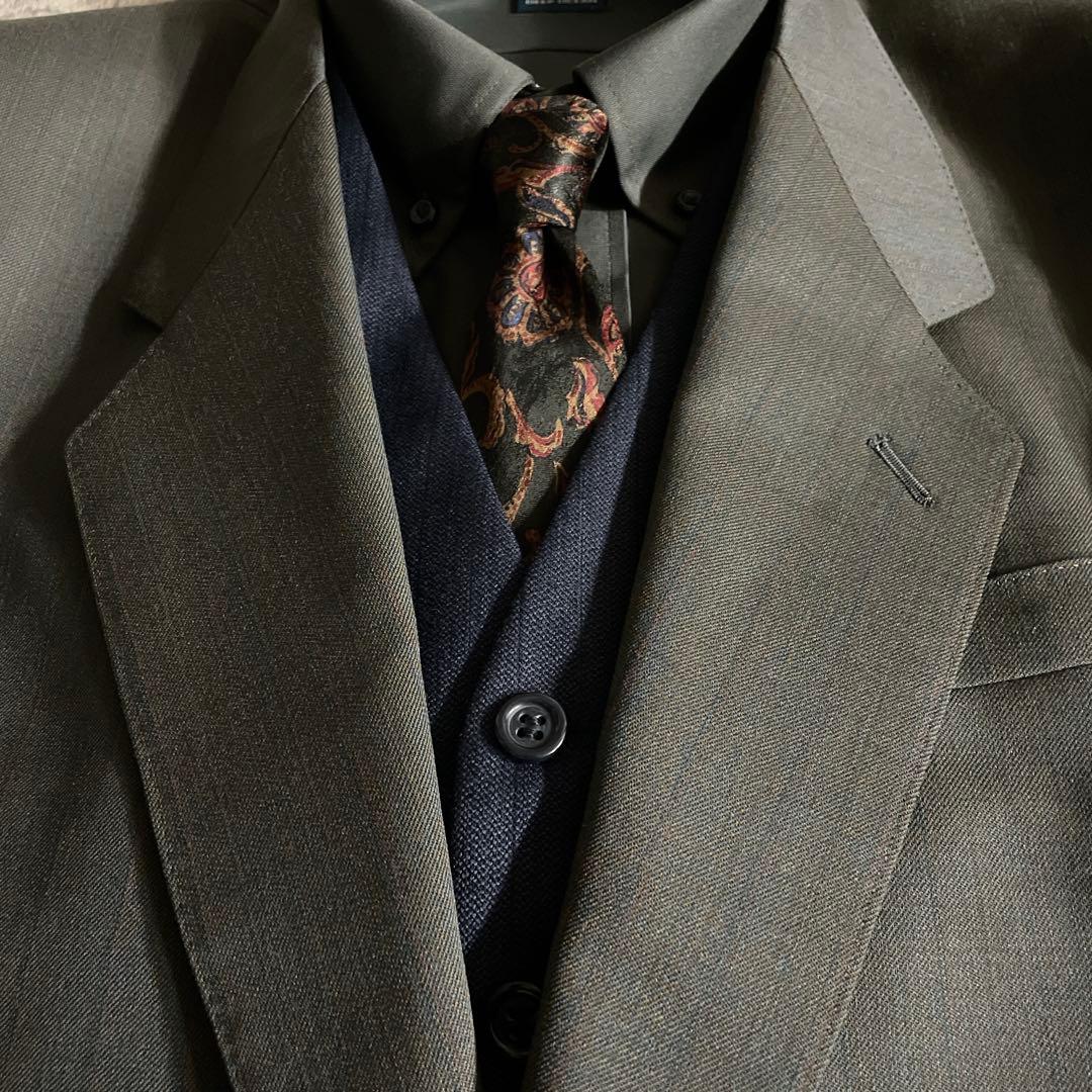 希少 オッドベスト Tiffany ティファニーネクタイ 3ピーススーツコーデ