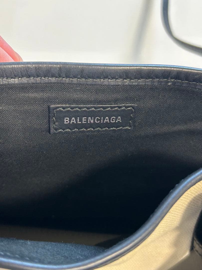 【Mikaたん】BALENCIAGA トートバッグ アイボリー/ブラック