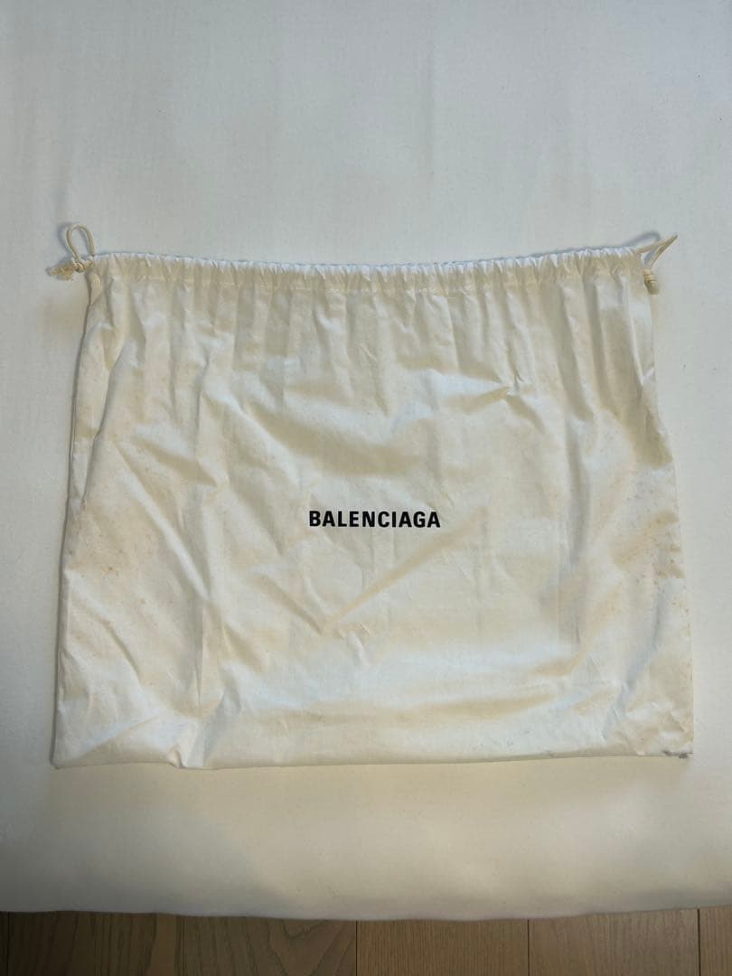 【Mikaたん】BALENCIAGA トートバッグ アイボリー/ブラック