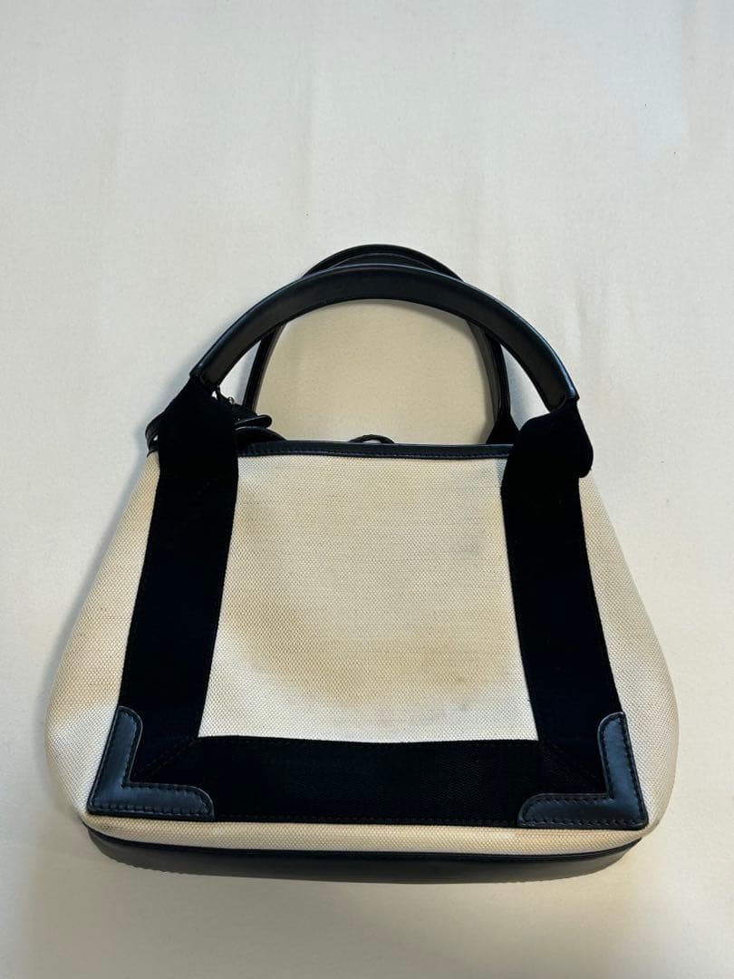 【Mikaたん】BALENCIAGA トートバッグ アイボリー/ブラック