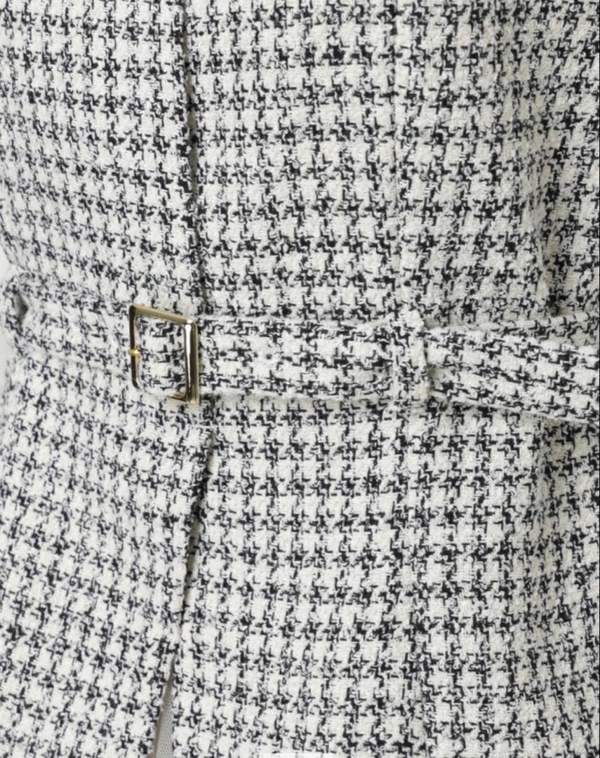 【新品タグ付き】Mystrada ジレドッキングワンピース　特殊ホワイト