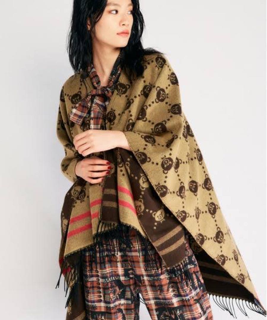 hystericglamour ポンチョマフラー　カシミヤ