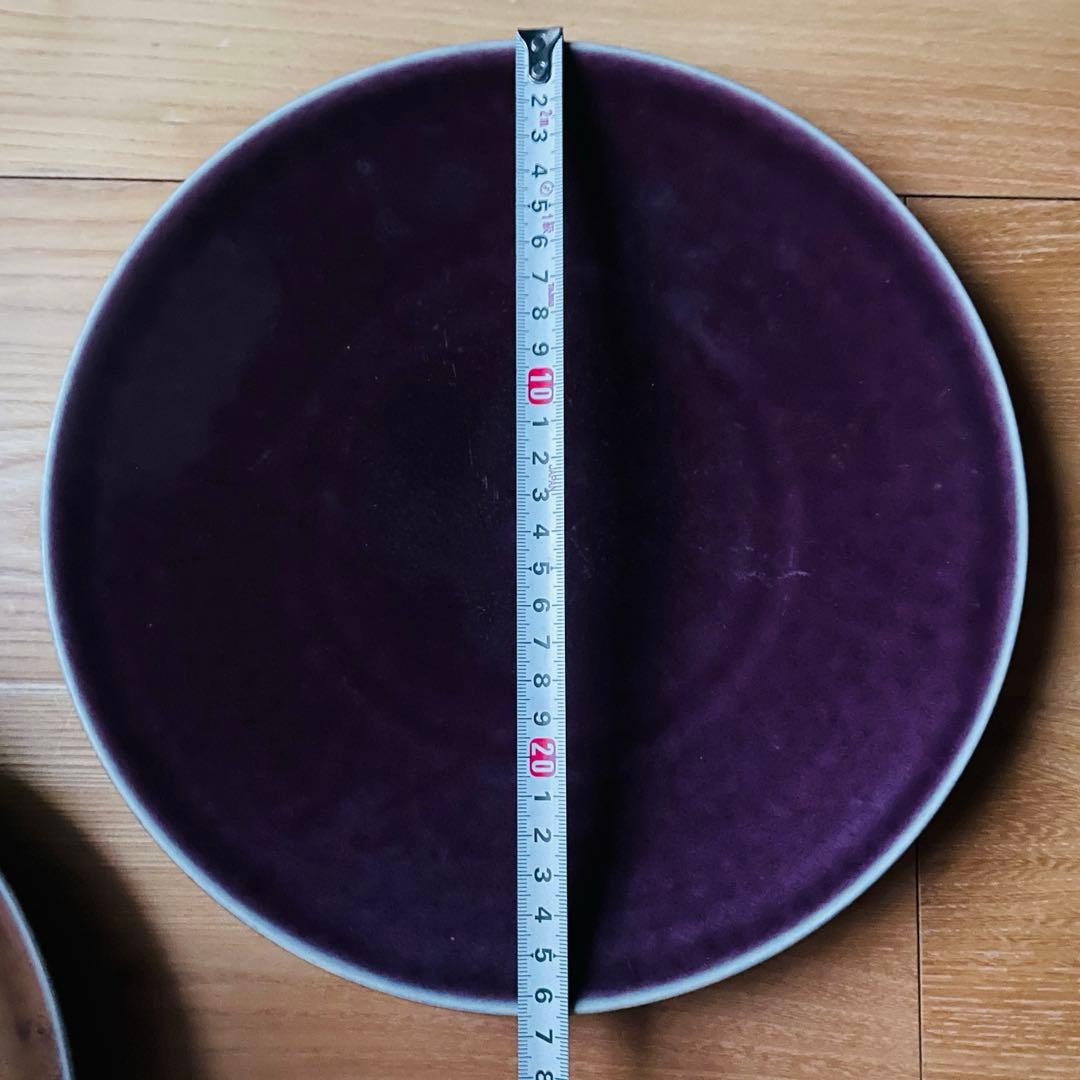 Jars パープル　大皿　プレート　2枚セット
