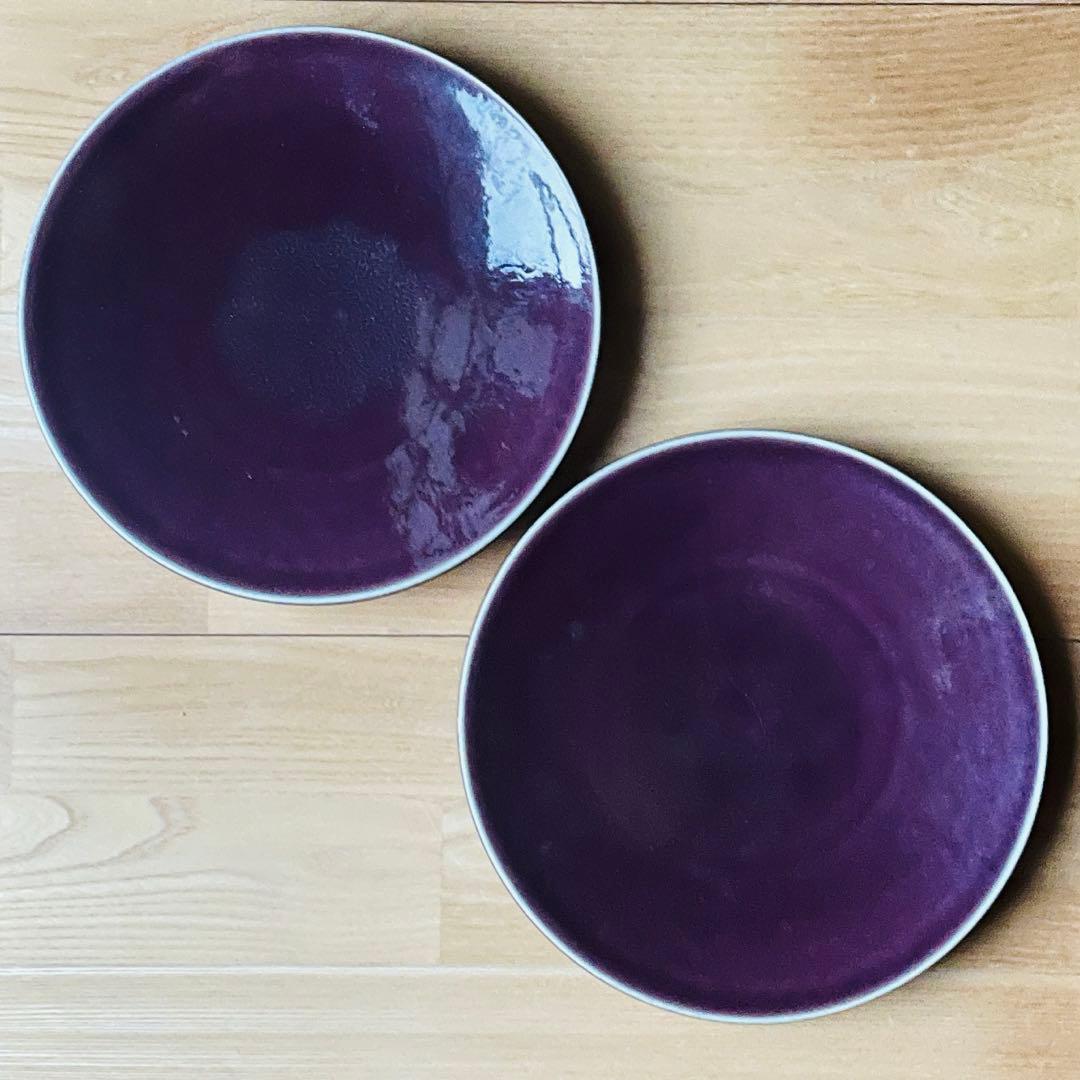 Jars パープル　大皿　プレート　2枚セット