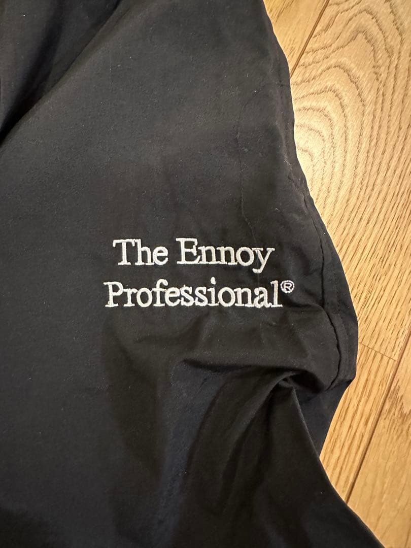 Ennoy エンノイ　黒 ナイロントラックパンツ