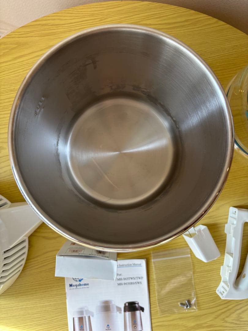 メガホーム社　蒸留水器　飲料水　4L ガラス器