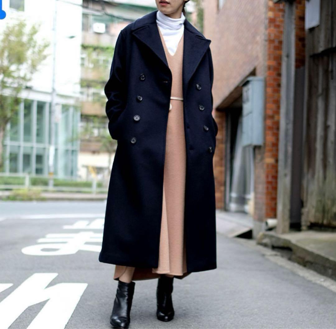 auralee BEAVER MELTON LONG P-COAT サイズ0