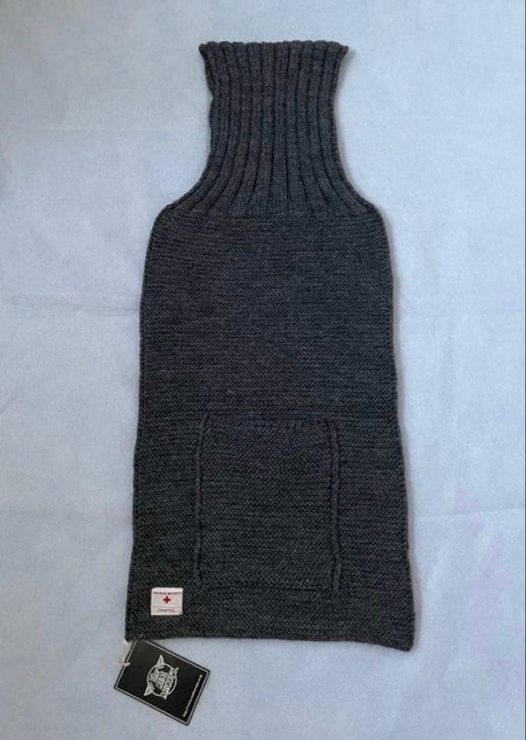 リアルマッコイズ マフラー　グレー　　ウール100%