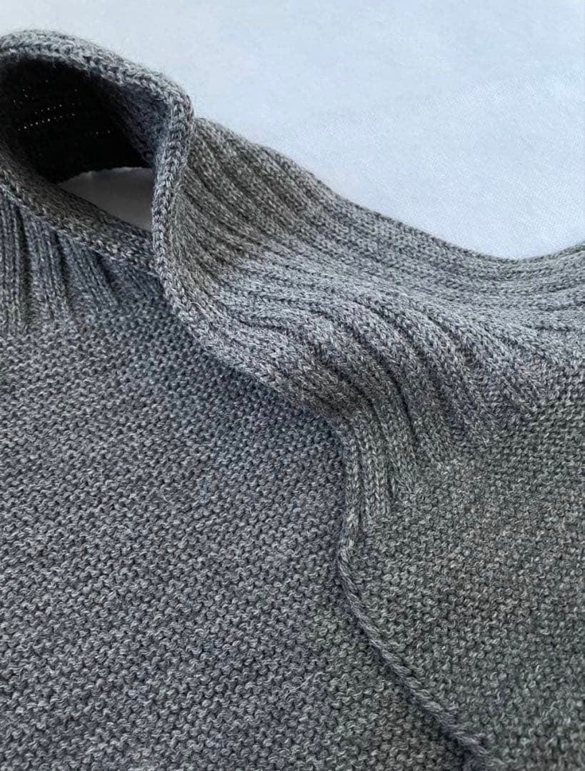 リアルマッコイズ マフラー　グレー　　ウール100%