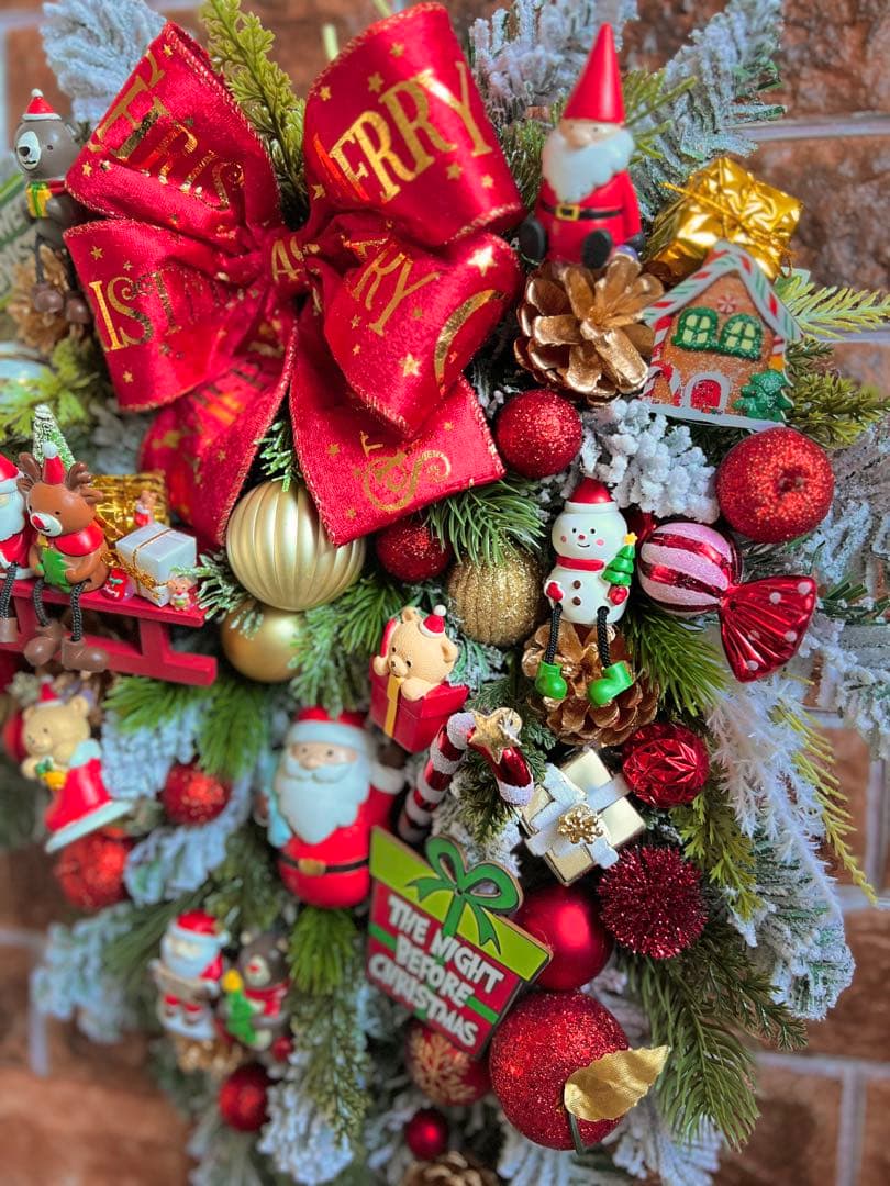 専用 特大 クリスマスリース ハンドメイド 3点 おまとめ