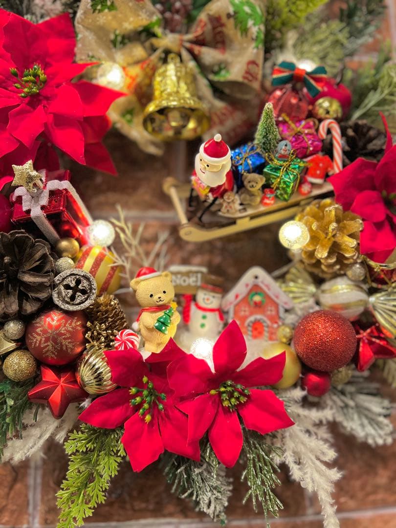 専用 特大 クリスマスリース ハンドメイド 3点 おまとめ